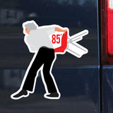 Bob Knight Throwing Chair Sticker, 1985, Bobby Knight, Decal - 0720