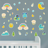 Boys Nursery Wall Decals - 0733, For smooth walls only