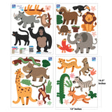 Jungle Animals Wall Decals, Nursery, 0735