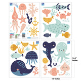 Ocean Animals Wall Decals, Nursery, 0736