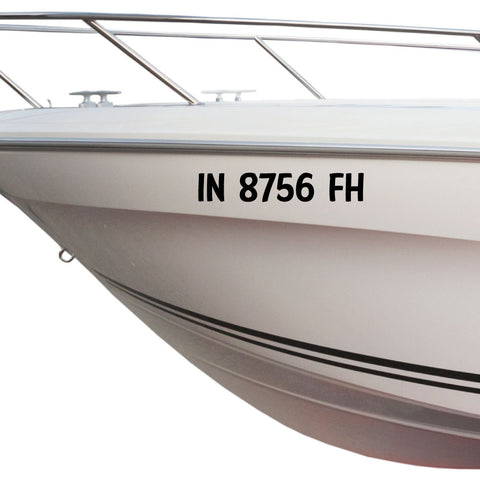 Boat Registration Numbers