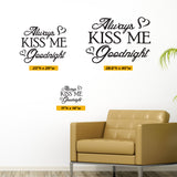 Always Kiss Me Goodnight Wall Decor, 0027, Love Wall Art