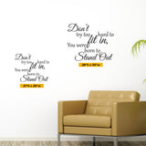 Born To Stand Out, Wall Sticker, 0032, Stand Out Wall Decal