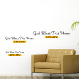 God Bless This Home Wall Lettering, 0035 - Wall Decals, God Bless, Wall Decal