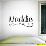 Baby Name Wall Decal, 0047, Baby Nursery Wall Decal