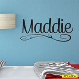 Baby Name Wall Decal, 0047, Baby Nursery Wall Decal