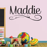 Baby Name Wall Decal, 0047, Baby Nursery Wall Decal