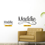 Baby Name Wall Decal, 0047, Baby Nursery Wall Decal