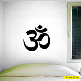 Hindu Om Wall Decal, 0051, Yoga Wall Decal, Sanskrit Wall Decal