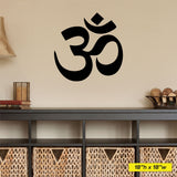 Hindu Om Wall Decal, 0051, Yoga Wall Decal, Sanskrit Wall Decal