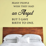 Angel Baby Wall Decal, 0094, angel baby memorial, angel baby wall art