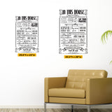 In This House We Do Decal - 0109, Rules Decal, Family Rules, Family Wall Decals, House Rules