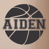 Custom Basketball Name Wall Decal, 0121, Girls Basketball, Boys Basketball, Wall Graphic