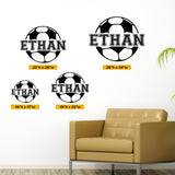 Custom Soccer Name Wall Decal, 0122, Personalized Soccer Name Wall Decal, Girls Soccer, Boys Soccer, Custom Name