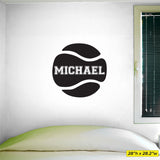 Custom Tennis Name Wall Decal, 0123, Personalized Tennis Name Wall Decal, Girls Tennis, Boys Tennis