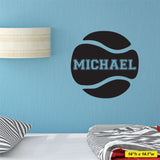 Custom Tennis Name Wall Decal, 0123, Personalized Tennis Name Wall Decal, Girls Tennis, Boys Tennis