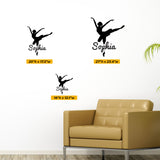 Custom Dance Name Wall Decal, 0126, Personalized Dance Name Wall Decal, Girls Dance, Dance Custom Name