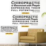 Chiropractic is concerned with people expressing their full potential, 0132, BJ Palmer, Chiropractor Wall Decal