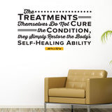 Restore the body's Self healing ability, Wall Decal, 0142, Chiropractor Wall Lettering