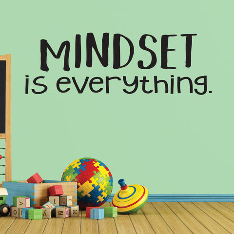 Mindset Is Everything, Wall Decal, 0237, Motivational Quote