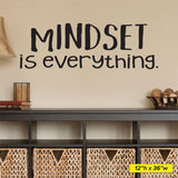 Mindset Is Everything, Wall Decal, 0237, Motivational Quote