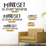 Mindset Is Everything, Wall Decal, 0237, Motivational Quote