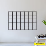 Grid Decal, 0238, Calendar Grid, Planner Grid, Sticker