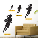 Girls Basketball Wall Decal, 0290, Ladies Basketball