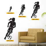 Girls Soccer Wall Decal, 0292, Dribbling, Ladies Soccer, Futbol, Girls Soccer