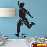 Soccer Player Wall Decal, 0294, Futbol Wall Sticker, Boys Soccer, Girls Soccer