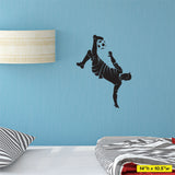 Boys Soccer Kick Wall Sticker, 0296, Soccer Player, Bicycle Kick, Futbol, Wall Decal