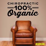 Chiropractic 100% Organic Wall Decal, 0312, Chiropractic Office Wall Lettering