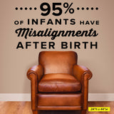 95% Of Infants Have Misalignments After Birth, Wall Decal, 0313, Chiropractic Wall Hangings