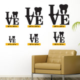 Love Tooth Wall Decal, 0348, Dental Office Wall Decal