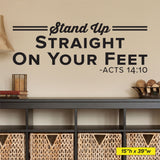 Stand Up Straight On Your Feet-Acts 14:10, 0407, Chiropractor Wall Decal