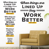 When Things Are Lined Up They Work Better, 0409, Chiropractic Wall Hangings, Wall Decal