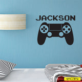 Video Game Custom Name Wall Decal, 0415, Video Game Controller