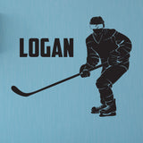 Custom Name Hockey Wall Decal, 0436, Hockey, Girls Hockey, Boys Hockey