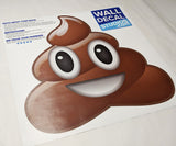 happy poo emoji wall decal