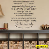 Be The Nice Kid Wall Decal, 0464, It Doesn't Matter, School Wall Sticker, Teacher Wall Art