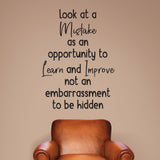 Look at a Mistake as an opportunity - 0466 - School Wall Sticker - Teacher Wall Art