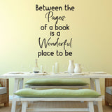 Between the pages of a book is a wonderful place to be - 0468 - Classroom Decor, Back to Teaching