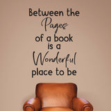 Between the pages of a book is a wonderful place to be - 0468 - Classroom Decor, Back to Teaching