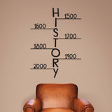 History Time Line - 0475 - Classroom Decor - Wall Decor - Back to school - Classroom Decal