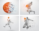 Basketball Wall Art, Basketball Player wall decals