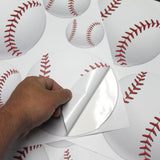 Baseball Wall Stickers, Qty 22, Baseball Peel and Stick Wall Graphics - 0554