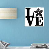 Love Ninja Wall Graphic. 11"h x 11"w. Apply to any smooth wall.