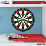 28"h x 28"w dart board wall sticker print.