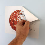 peel and stick removable basketball wall art