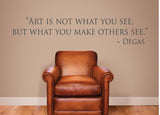 Art is not what you see, but what you make others see. - 0207- Home Decor - Wall Decor -  Degas - Art - Edgar Degas